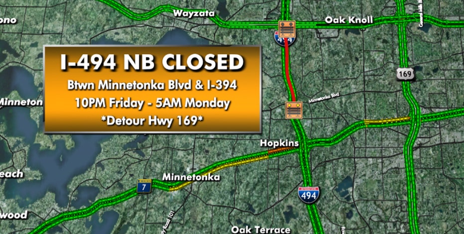 Weekend closures on major highways in Twin Cities | FOX 9