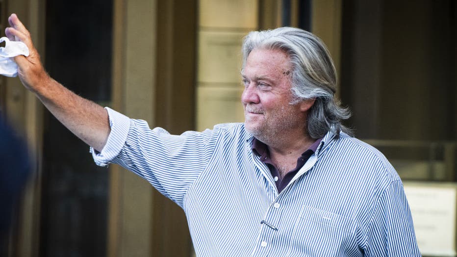 77280db0-Stephen Bannon Charged With Fraud Over Border Wall Group
