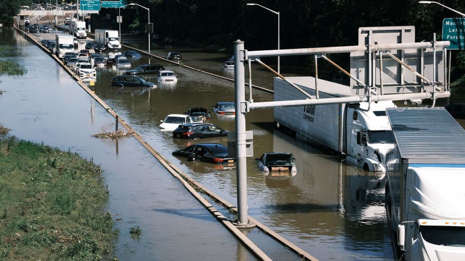 Remnants Of Hurricane Ida Move Through Northeast Causing Widespread Flooding