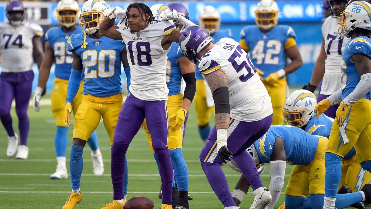 Vikings end 2-game skid with 27-20 win at L.A. Chargers, improve to 4-5