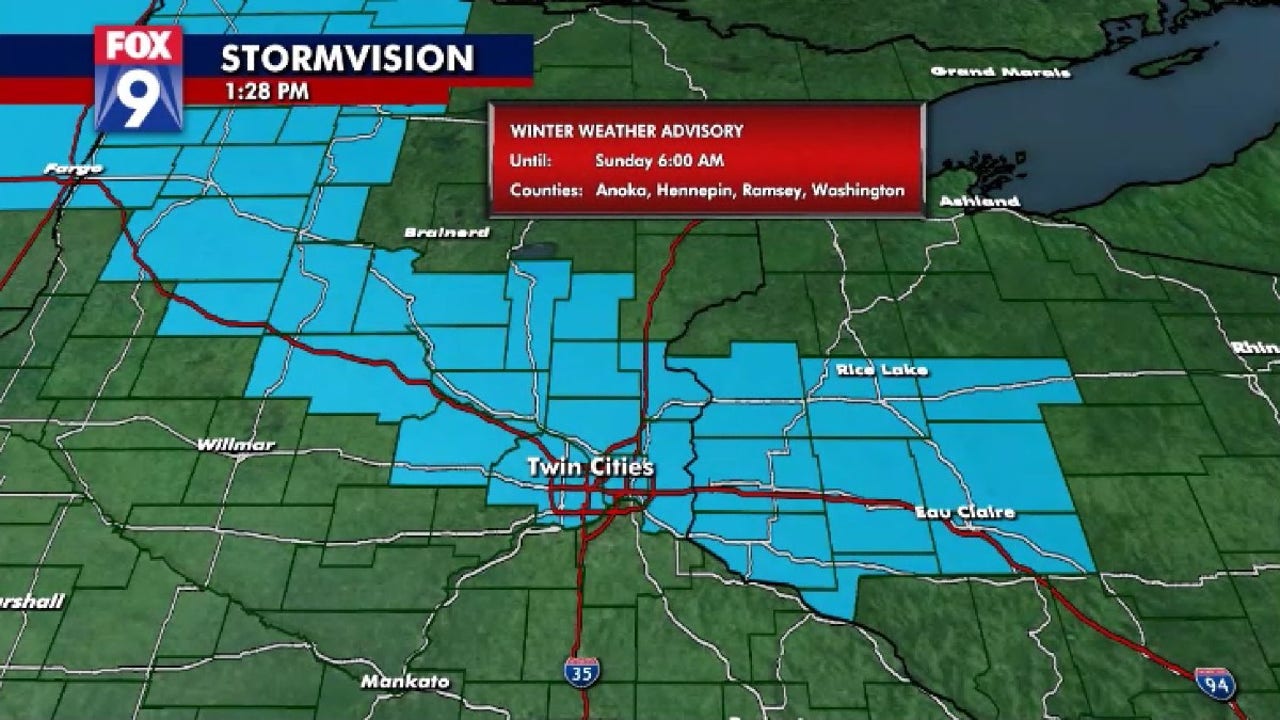 Winter Weather Advisory In Effect In Twin Cities | FOX 9 Minneapolis-St ...