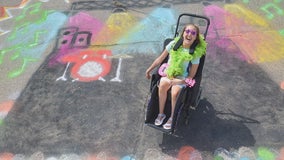 Ultimate Sidewalk Chalk photoshoot picture perfect for children with special needs