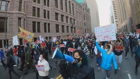 Hundreds protest Kyle Rittenhouse verdict in downtown Minneapolis