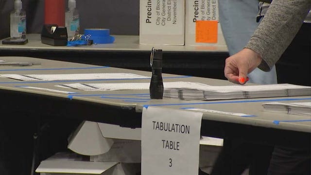 Slowed election results as ranked-choice ballots are hand-counted in Bloomington