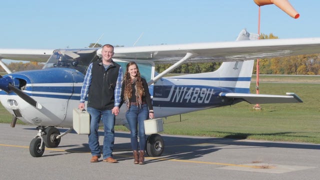 'Of course I said yes': Minnesota couple shares story of aerial proposal