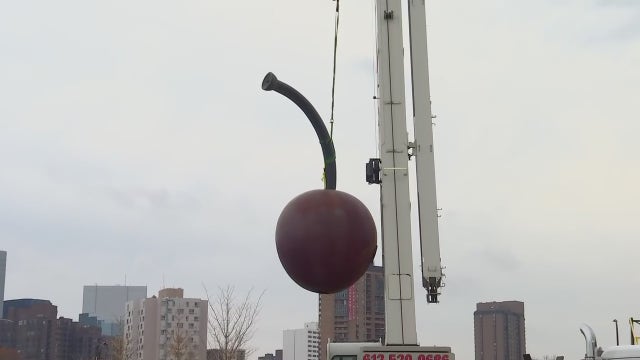 Cherry from Minneapolis' 'Spoonbridge' sculpture removed for repainting