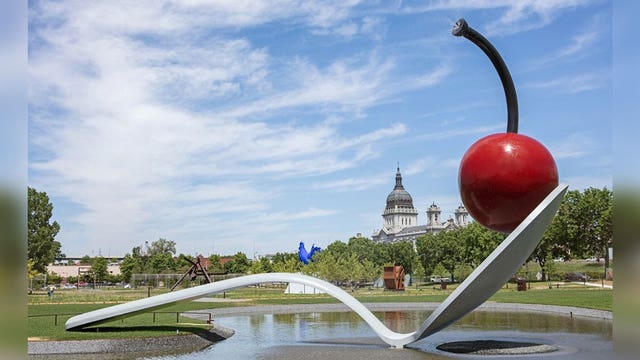 Cherry to be temporarily removed from 'Spoonbridge' sculpture in Minneapolis for repainting