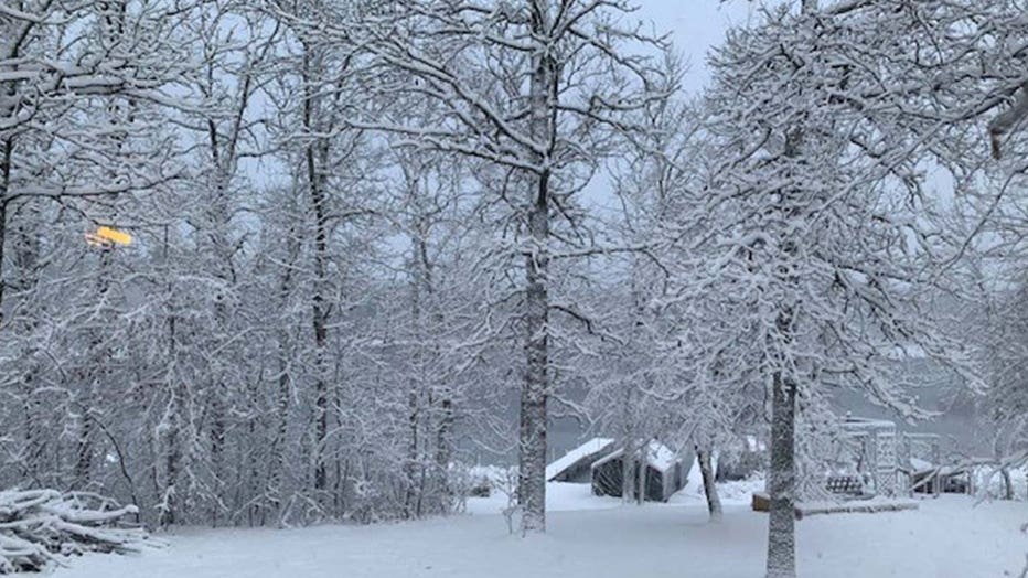 hackensack cabin snow