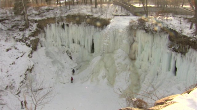 Woman rescued after fall in cave at Minnehaha Falls