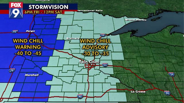 Stage set for frigid start to New Year in Minnesota