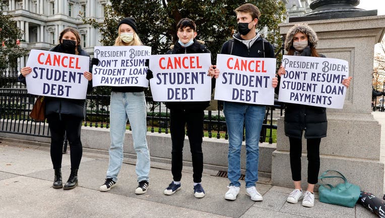 Activists And Musicians Gather At The White House To Greet The Staff With Joyful Music And A Demand To Cancel Student Debt