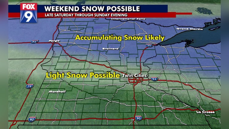 Weekend snow