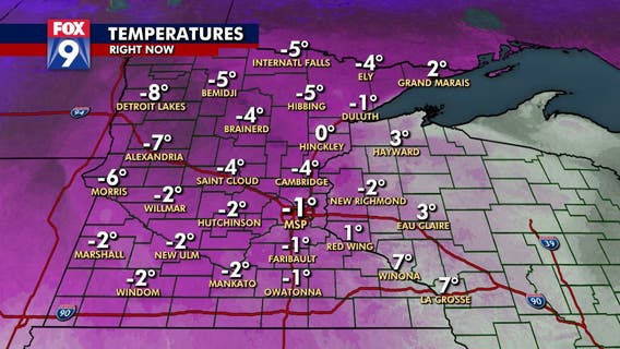 Temps dropping overnight, bringing bitter cold to Twin Cities