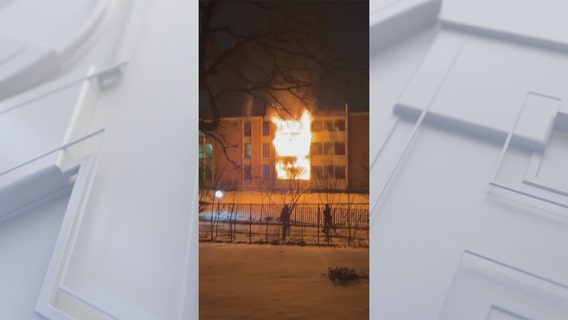 Fire tears through Burnsville apartment building, no injuries reported
