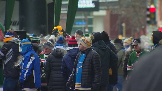 Minnesota Wild, St. Louis Blues fans brave the cold for Winter Classic