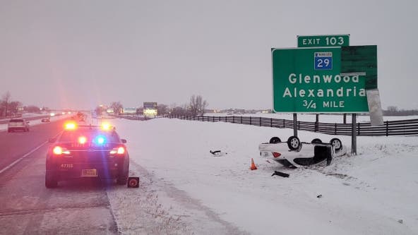 State Patrol advises NW Minnesota drivers to stay off road, reports more than 200 crashes, spinouts