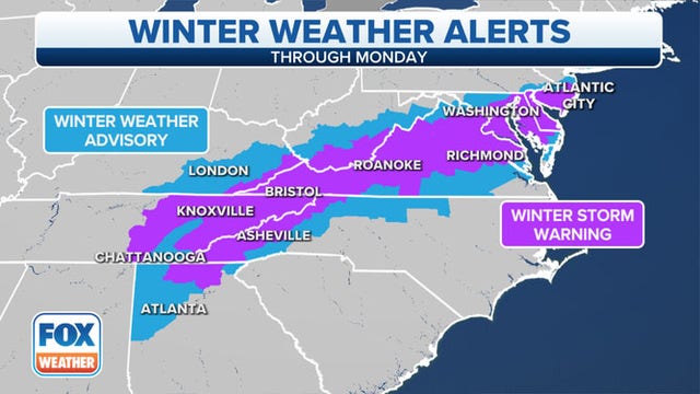 Eastern US hit with 1st winter storm of 2022, bringing heavy snow, wind