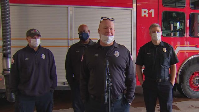 Minneapolis firefighters defend themselves from attacker after woman seeks refuge