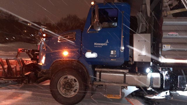 Police: Shots fired at Minneapolis plow truck