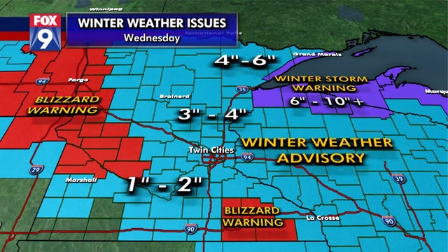 Blowing snow causes reduced visibility, travel woes Wednesday