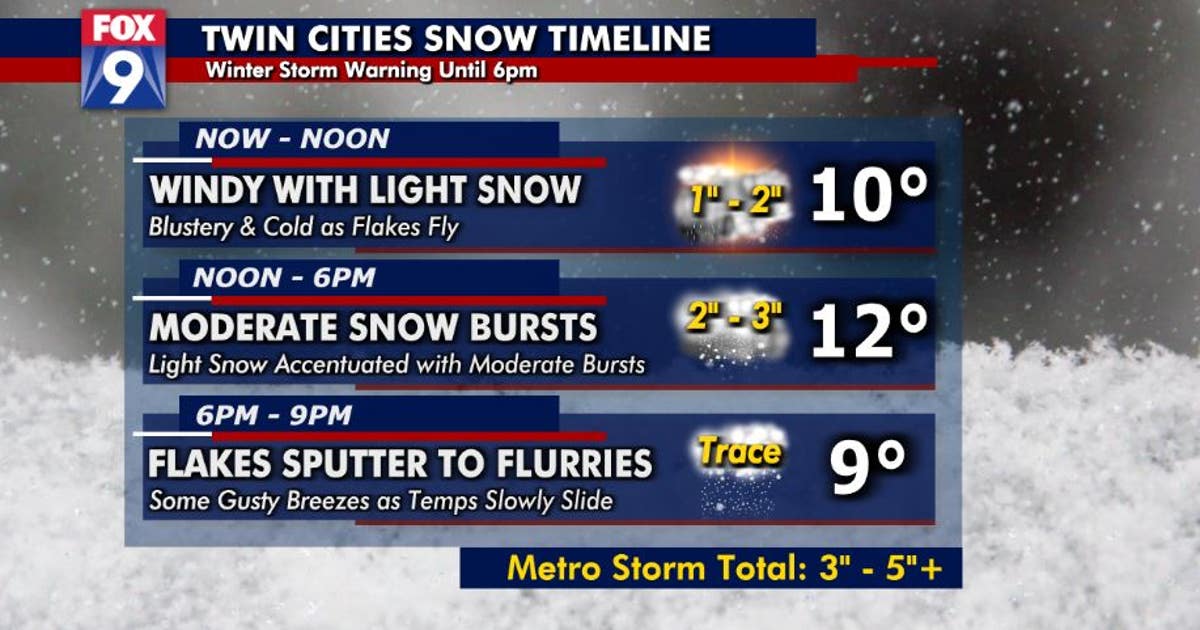 Snow Arrives in the Twin Cities | FOX 9 Minneapolis-St. Paul