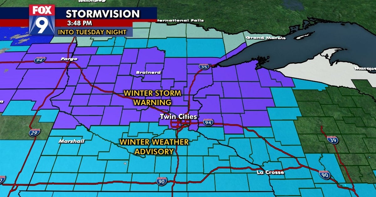 Snow in forecast for Twin Cities after Sunday warm-up | FOX 9 ...