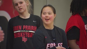 Eden Prairie girls' basketball manager gets special first start