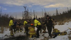 Video shows Isanti deputies rescuing horse from icy waters