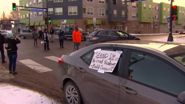 Caravan rallies against gun violence after shootings in Minneapolis
