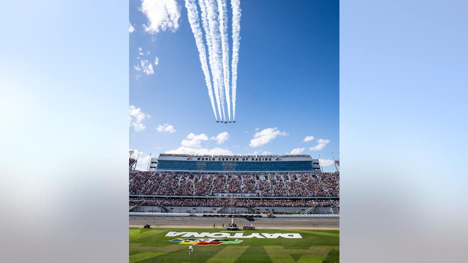 U S Air Force Thunderbirds Perform Flyover At 2022 Daytona 500 Af