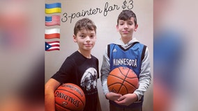 Plymouth brothers raise money for Ukrainian refugees by shooting hoops