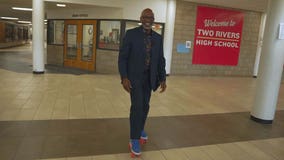 Roller skating principal builds authentic connections at Two Rivers High School