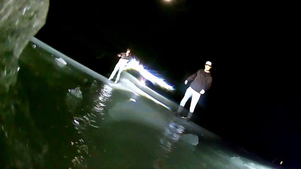 Bodycam video: Wisconsin deputy rescued after falling through ice