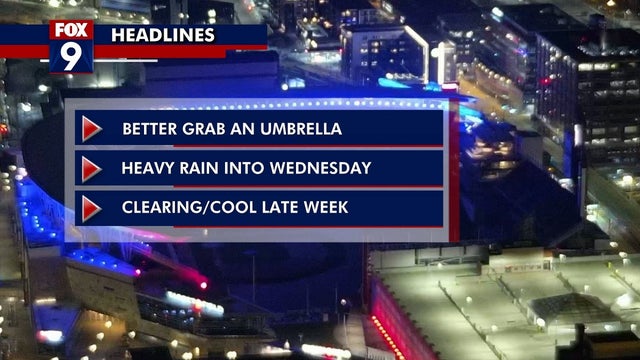 Rain continues into overnight in metro while some areas see snow