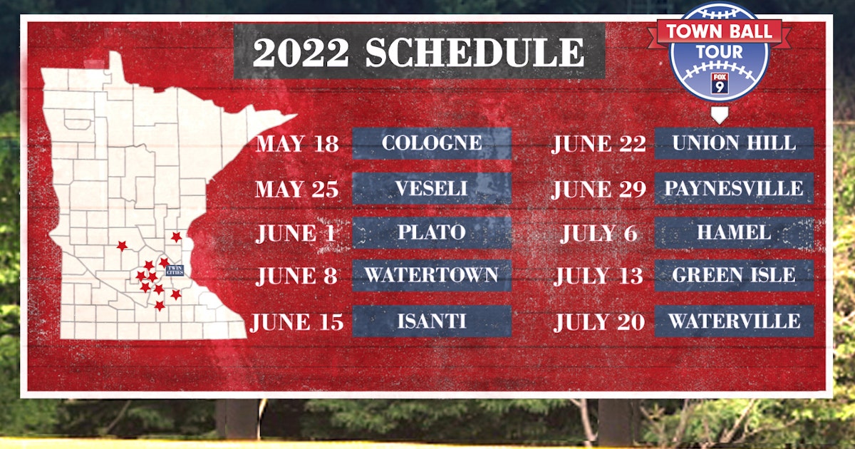 2022 FOX 9 Town Ball Tour schedule | FOX 9 Minneapolis-St. Paul