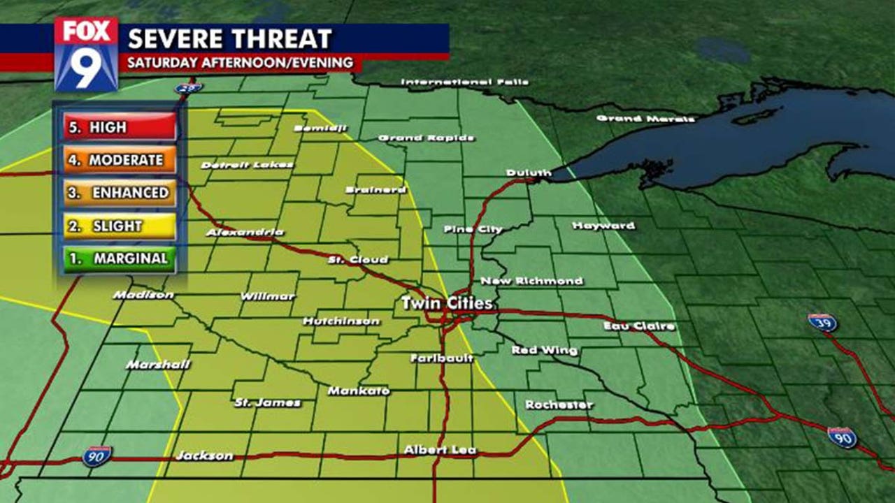 Minnesota weather: Severe storms with high winds possible Saturday