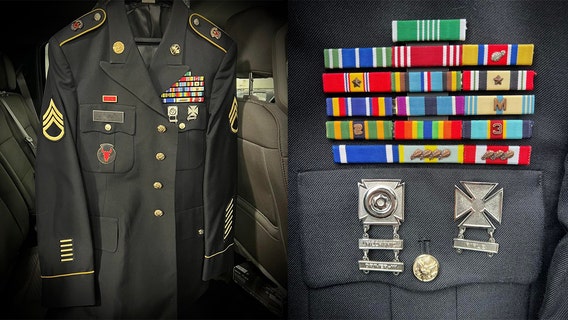 Veteran’s uniform returned after car stolen