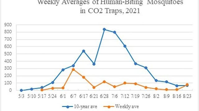 Mosquitoes will hatch later thanks to cold spring weather