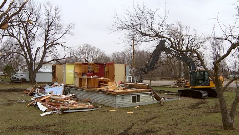 Home destroyed in Taopi, Minn.