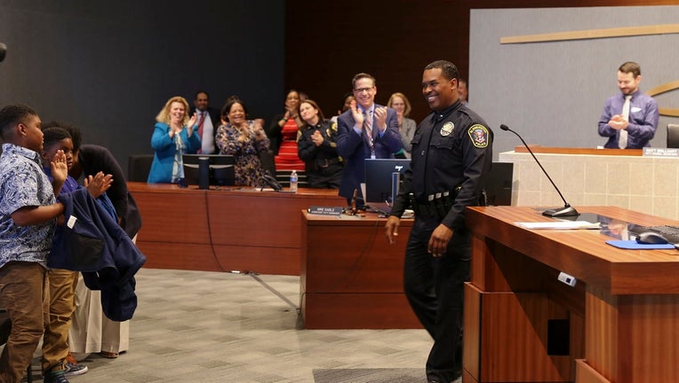 Dr. Booker T. Hodges was sworn in as Bloomington police chief