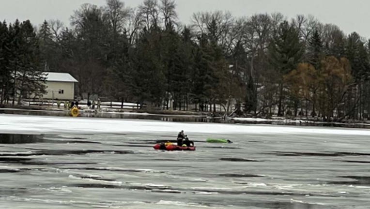 Kayak rescue Mississippi River Little Falls
