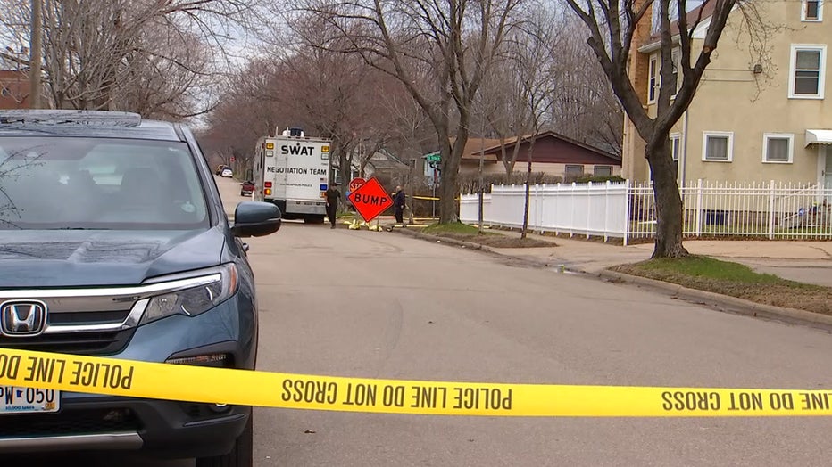 A man and a woman inside a home at 41st and Portland in south Minneapolis were detained following an over two hour long standoff with police.