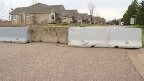 Concrete barriers causing headaches for homeowners in Elko New Market neighborhood