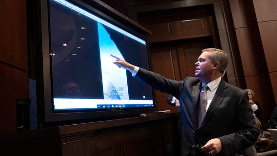 UFO hearing: Pentagon shows declassified photos and video, clip of unexplainable floating object