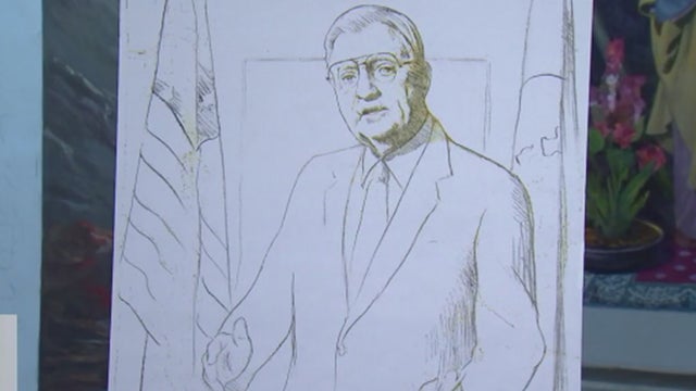 Renowned Minnesota artist seeks community help to finish Walter Mondale portrait