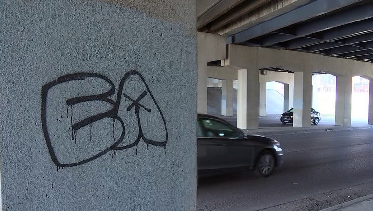 Graffiti on an overpass
