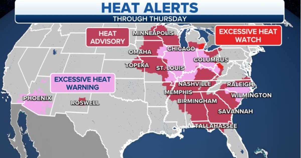 Dangerous, record-setting heat to continue from the Midwest to ...