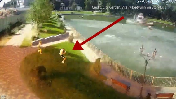 Ukraine mall airstrike: Stunning video shows debris raining from sky as locals seek cover