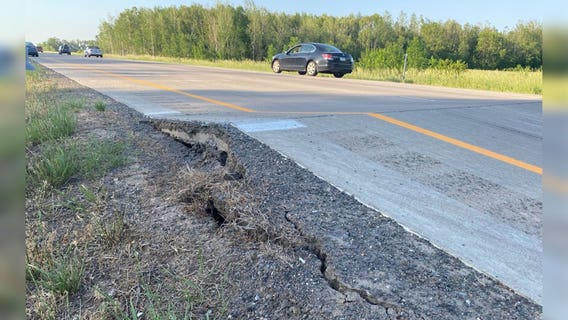 Extreme heat causes I-35 in Chisago County to buckle