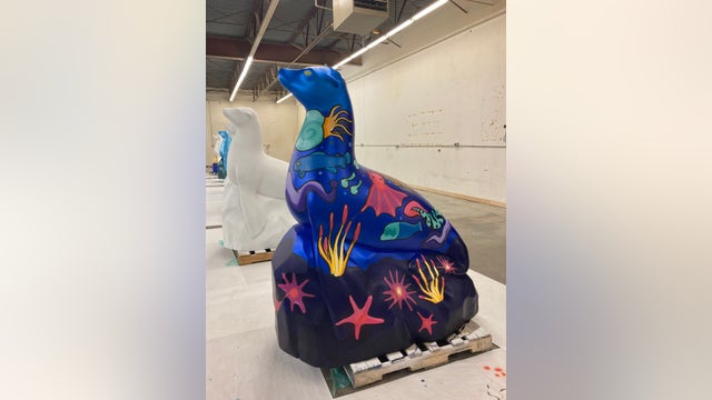 Sparky the sea lion statues on display around the Twin Cities